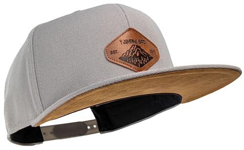 Jumping Bird Baseball Cap Unisex Aletschhorn • Outdoor Snapback Cap • Individuell verstellbar und leicht abwaschbar • Kappe Hellgrau Jumping Bird Baseball Cap Unisex Aletschhorn • Outdoor Snapback Cap • Individuell verstellbar und leicht abwaschbar • Kappe Hellgrau von Jumping Bird