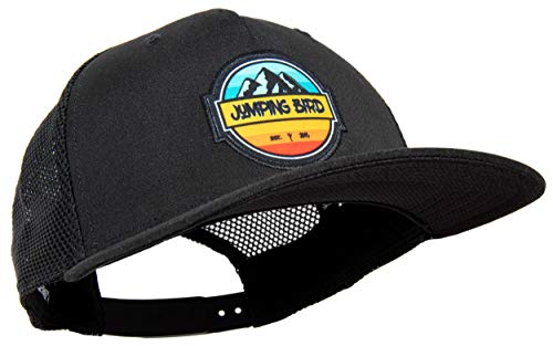 Jumping Bird Trucker Cap mit Mesh-Netz Unisex Alpspitze • Retro Mesh Cap in USA Style • Individuell verstellbar und leicht abwaschbar von Jumping Bird