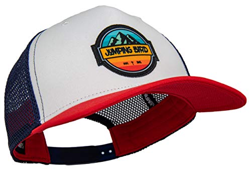 Jumping Bird Trucker Cap mit Mesh-Netz Unisex Dreispitz • Retro Mesh Cap in USA Style • Individuell verstellbar und leicht abwaschbar Jumping Bird Trucker Cap mit Mesh-Netz Unisex Dreispitz • Retro Mesh Cap in USA Style • Individuell verstellbar und leicht abwaschbar von Jumping Bird