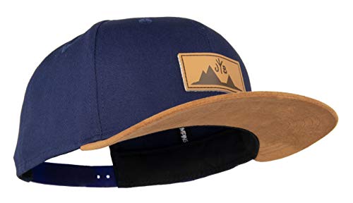 Jumping Bird Baseball Cap Unisex Großklockner • Outdoor Snapback Cap • Individuell verstellbar und leicht abwaschbar • Kappe aus 80% Baumwolle Blau von Jumping Bird