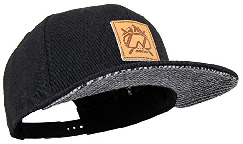 Jumping Bird Baseball Cap Unisex Kitzbühel • Outdoor Snapback Cap Ski • Individuell verstellbar und leicht abwaschbar • Kappe Schwarz von Jumping Bird