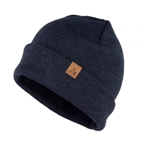 Jumping Bird Beanie für Damen und Herren - Beanie Mütze Golm, Einheitsgröße, Dunkelblau von Jumping Bird