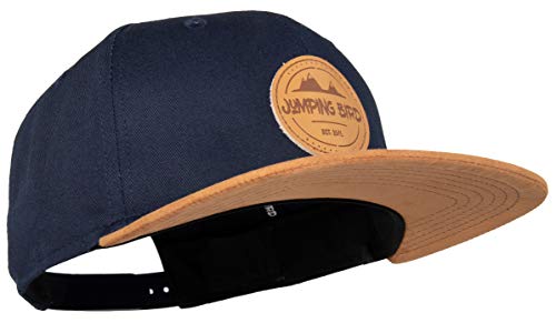 Jumping Bird Baseball Cap Unisex Mönch • Outdoor Snapback Cap • Individuell verstellbar und leicht abwaschbar • Kappe aus 80% Baumwolle Blau von Jumping Bird