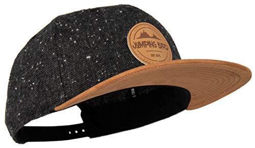 Jumping Bird Baseball Cap Unisex Säntis • Outdoor Snapback Cap • Individuell verstellbar und leicht abwaschbar • Kappe aus Wolle Grau von Jumping Bird