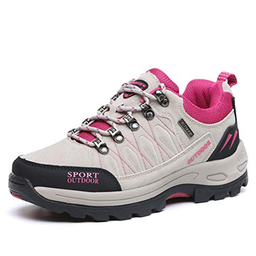 Jundao Damen Low-Top-Sneaker rutschfeste Paar Outdoor-Wanderschuhe Dämpfung Weicher Boden Herren Cross-Country-Laufschuhe Reiseschuhe von Jundao