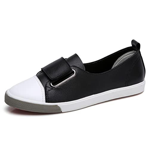 Mode Damen Low-Top Sneakers Weicher Boden rutschfeste Flache Schuhe Leichte Dämpfung Loafer Outdoor Wanderschuhe von JUNDAO