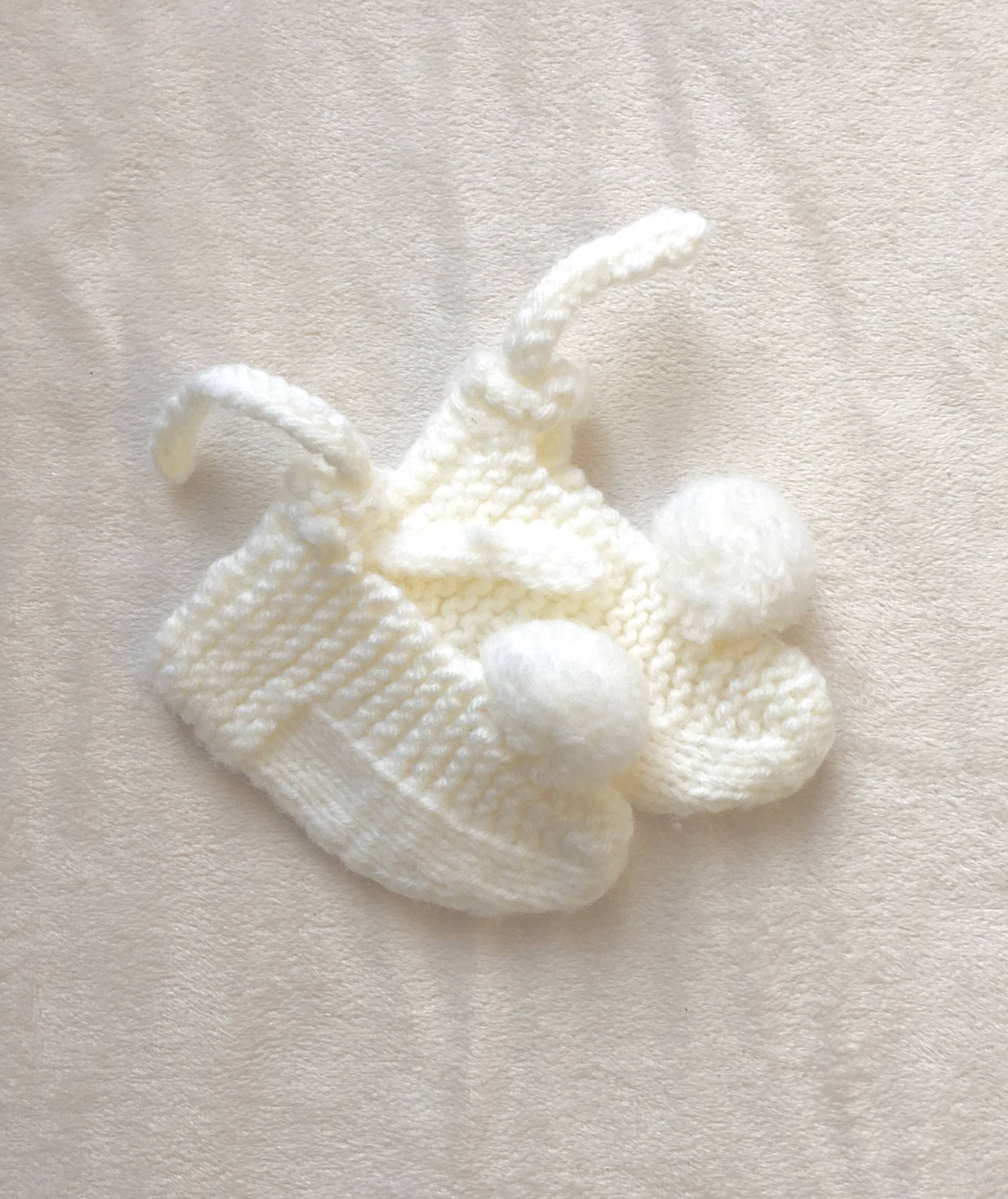 Jahrgang Stricken Pom Babyschuhe Jahrgang Stricken Pom Babyschuhe von JuneDarlingVintage