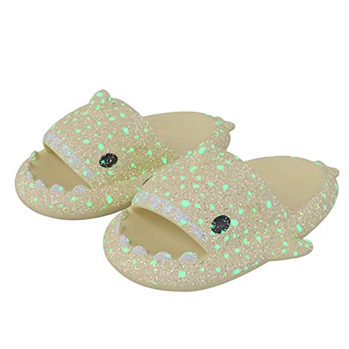 JuneJour Shark Slides Niedliche Hai Hauschuhe für Damen Heern Shark Slippers EVA Open Toe Weich rutschfest Badelatchen Schlappy Schlappen Slides Strand Sommer von JuneJour