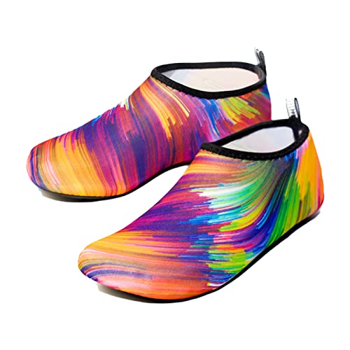 JuneJour Unisex Badeschuhe Wasserschuhe Damen Schnelltrocknend Aquaschuhe Schwimmschuhe Super Leicht Surfschuhe Strandschuhe für Damen und Herren von JuneJour