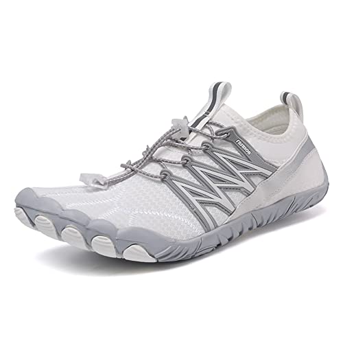 Junerain Barfussschuhe Herren Damen Zehenschuhe Schnelltrocknende Atmungsaktive Trekking-Watschuhe Herren Aquaschuhe Fitnessschuhe Damen Strandschuhe Schwimmschuhe Wassersportschuhe von Junerain