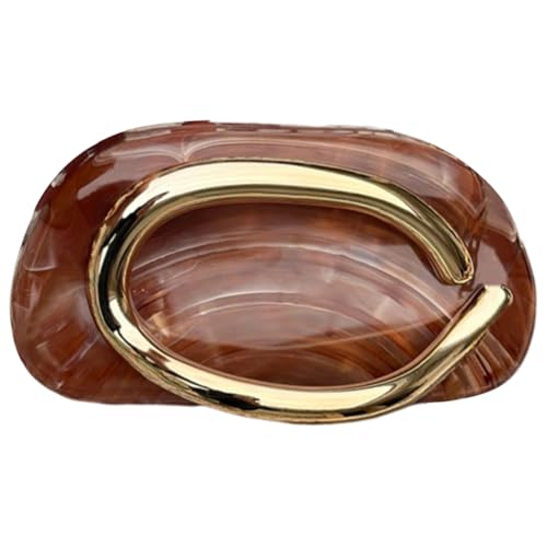 Junerain Frauen Retro Clutch Bag Vintage Crossbody Bag Party Datum Telefontasche (Fluid Kaffee) von Junerain