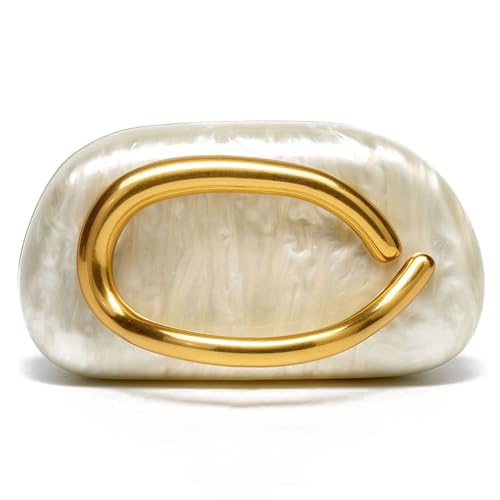 Junerain Frauen Trendy Clutch Bag Acryl Crossbody Tasche All-Match Party Telefontasche (weiß) von Junerain