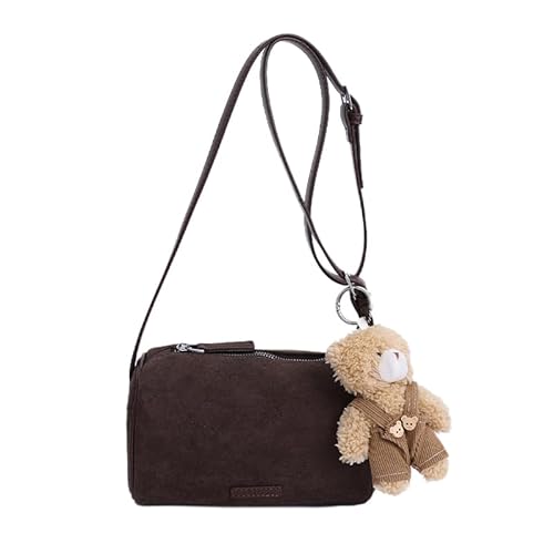 Junerain Mode -Unterbrechung Crossbody -Tasche zum Arbeiten mit Reisebotten (Kaffee) von Junerain