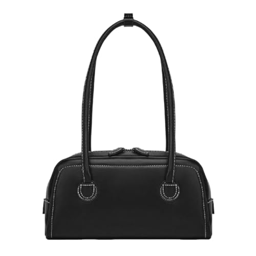 Junerain PU Leder All-Match-Umhängetasche große Kapazität Tasche vielseitige Handtasche (schwarz) von Junerain
