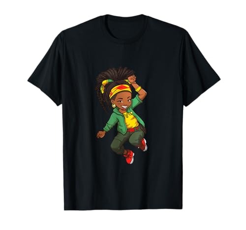 Juni 1865 Tupfendes Mädchen mit melaninbrauner Haut, afrikanische Kinder T-Shirt Juni 1865 Tupfendes Mädchen mit melaninbrauner Haut, afrikanische Kinder T-Shirt von Juneteenth 1865 Dabbing Girl Melanin Brown Skin