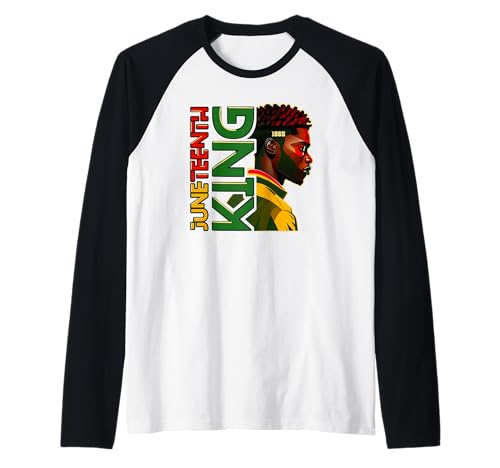 Juneteenth Black King, Juneteenth Shirt für Herren, Schwarz Herren Raglan Juneteenth Black King, Juneteenth Shirt für Herren, Schwarz Herren Raglan von Juneteenth Shirts