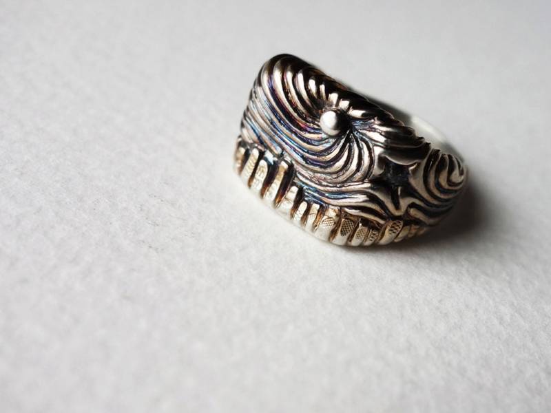 Handgefertigte Sterling Silber Stadtansicht Ring Handgefertigte Sterling Silber Stadtansicht Ring von JungSunJewellery