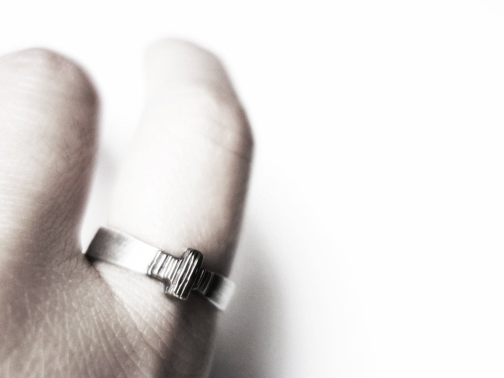 Handgefertigter Sterling Silber Kreuz Ring - Religiöses Geschenk Handgefertigter Sterling Silber Kreuz Ring - Religiöses Geschenk von JungSunJewellery