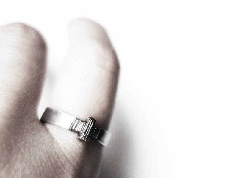 Handgefertigter Sterling Silber Kreuz Ring - Religiöses Geschenk Handgefertigter Sterling Silber Kreuz Ring - Religiöses Geschenk von JungSunJewellery