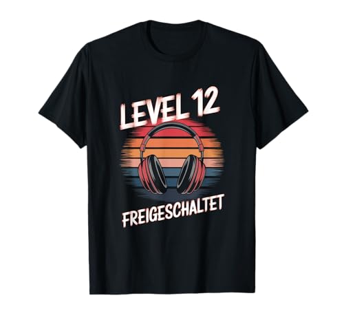 Level 12 Freigeschaltet - 12. Geburtstag Mädchen T-Shirt von Junge 12 Jahre 2012 Lustig Geschenk Party
