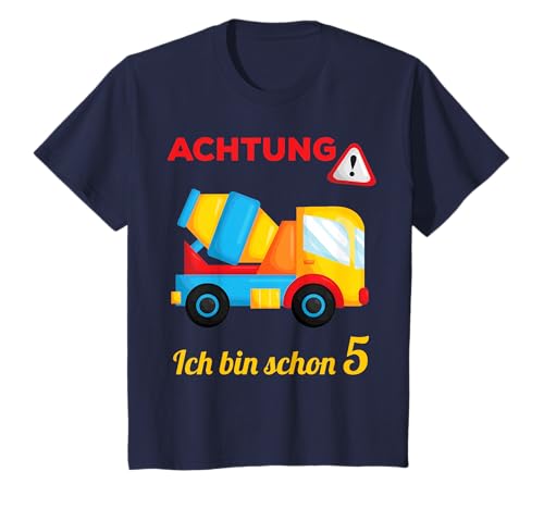 Kinder Geschenk 5 jähriger Junge Betonmischer 5. Geburtstag T-Shirt T-Shirt Kinder Geschenk 5 jähriger Junge Betonmischer 5. Geburtstag T-Shirt T-Shirt von Junge 5 Jahre Baustelle Kindergeburtstag Geschenk