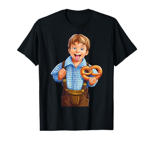 Buben Junge Brezel Bayern Kind Wiesenfest Volksfest T-Shirt Buben Junge Brezel Bayern Kind Wiesenfest Volksfest T-Shirt von Junge Buben Brezel Bayern Kind Gebäck Kerwa