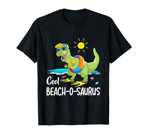 Kinder Cool Beach-o-Saurus Shirt Dino am Strand Junge Urlaub T-Shirt Kinder Cool Beach-o-Saurus Shirt Dino am Strand Junge Urlaub T-Shirt von Junge Sommerurlaub & Pool & Strand Dino