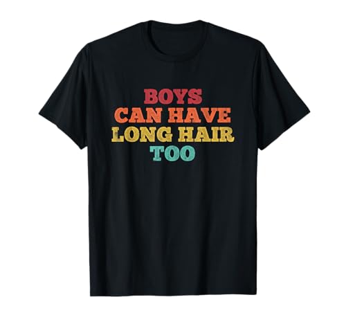 Jungen können auch lange Haare für Kinder Männer haben T-Shirt Jungen können auch lange Haare für Kinder Männer haben T-Shirt von Junge lange Haare lustige Kleidung