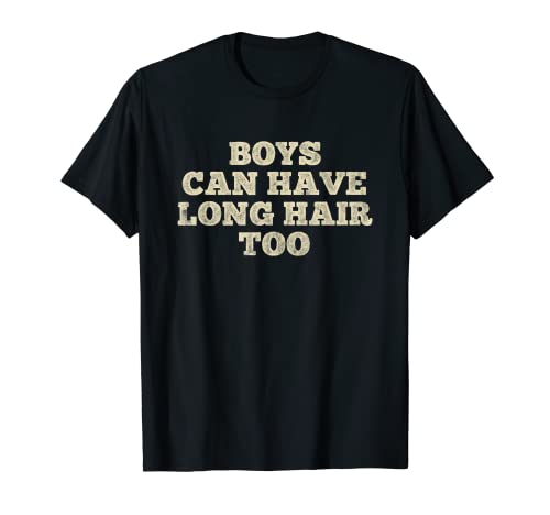 Jungen können auch lange Haare für Kinder Männer haben T-Shirt Jungen können auch lange Haare für Kinder Männer haben T-Shirt von Junge lange Haare lustige Kleidung