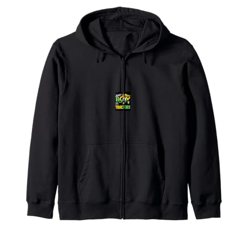 JUST A Boy WHO Loves Tractors Junge liebt Traktoren Kapuzenjacke JUST A Boy WHO Loves Tractors Junge liebt Traktoren Kapuzenjacke von Junge liebt Traktoren Geschenk Design