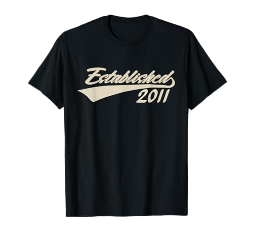 Established 2011 14. Geburtstag 14 Jahre für Mädchen Junge T-Shirt Established 2011 14. Geburtstag 14 Jahre für Mädchen Junge T-Shirt von Junge & Mädchen 14. Geburtstag Geschenke Co.