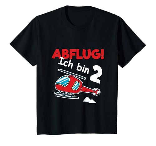 Kinder Hubschrauber Jungen Geburtstag ich bin 2 Jahre T-Shirt Kinder Hubschrauber Jungen Geburtstag ich bin 2 Jahre T-Shirt von Jungen 2. Geburtstag Helikopter Geschenk