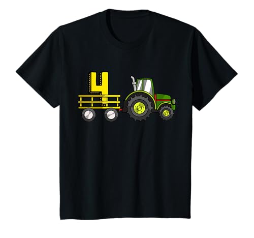 Kinder Trecker Junge 4. Geburtstag T-Shirt 4 Jahre Traktor T-Shirt von Jungen 4.Geburtstag T-Shirts