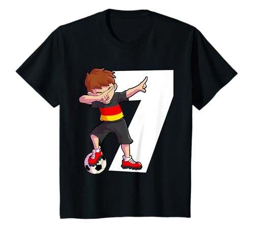 Junge 7. Geburtstag Geburtstagsshirt 7 Jahre Jungen Fußball T-Shirt von Jungen Geburtstag Geschenk & Geburtstagsshirt Kind