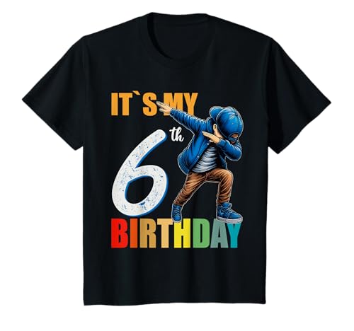 Kinder Jungen Dabbing BÄÄM Ich bin 6 Es ist mein 6. Geburtstag T-Shirt Kinder Jungen Dabbing BÄÄM Ich bin 6 Es ist mein 6. Geburtstag T-Shirt von Jungen Geschenke zum 6. Geburtstag