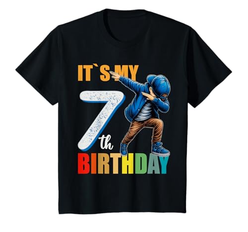 Kinder Jungen Dabbing BÄÄM Ich bin 7 - Es ist mein 7. Geburtstag T-Shirt Kinder Jungen Dabbing BÄÄM Ich bin 7 - Es ist mein 7. Geburtstag T-Shirt von Jungen Geschenke zum 7. Geburtstag