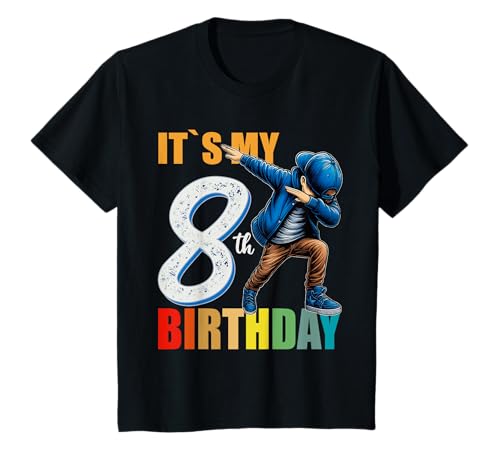 Kinder Jungen Dabbing BÄÄM Ich bin 8 - Es ist mein 8. Geburtstag T-Shirt Kinder Jungen Dabbing BÄÄM Ich bin 8 - Es ist mein 8. Geburtstag T-Shirt von Jungen Geschenke zum 8. Geburtstag