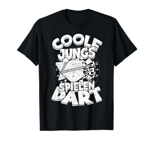 Dartspieler Darten Kinder Darts Coole Jungs Spielen Dart T-Shirt von Jungen Kinder Dart Geschenk Darts Dartboard Sport