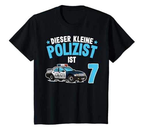 Dieser Kleine Polizist Ist 7 Jahre | Jungen Polizei T-Shirt von Jungen Polizei Designs Zum Kindergeburtstag