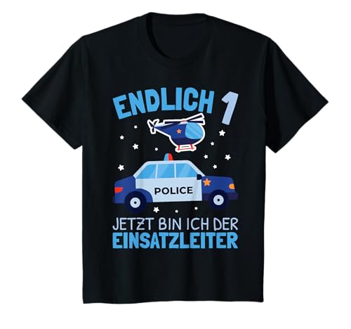 Kinder Jetzt Bin Ich Einsatzleiter Endlich 1 Jahr | Jungen Polizei T-Shirt Kinder Jetzt Bin Ich Einsatzleiter Endlich 1 Jahr | Jungen Polizei T-Shirt von Jungen Polizei Designs Zum Kindergeburtstag