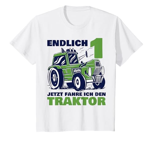1. Geburtstag Trecker | 1 Jahr Jungen Traktor T-Shirt 1. Geburtstag Trecker | 1 Jahr Jungen Traktor T-Shirt von Jungen Traktor Designs Zum Kindergeburtstag