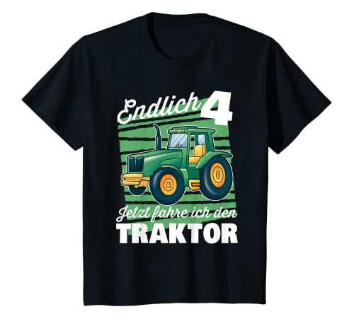 Kinder Endlich 4 Jahre Jetzt Fahre Ich Den Traktor | Jungen Trecker T-Shirt Kinder Endlich 4 Jahre Jetzt Fahre Ich Den Traktor | Jungen Trecker T-Shirt von Jungen Traktor Designs Zum Kindergeburtstag