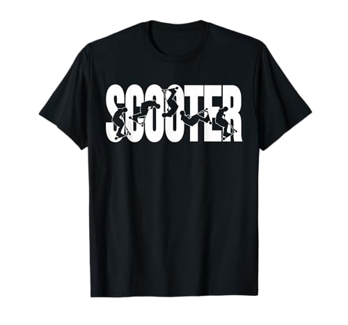 Cooles Tretroller Jungs Scooter Stunt Grafik T-Shirt von Jungen & Herren Scooter Bekleidung