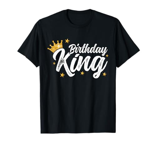 Jungen und Männer Kronen Geburtstagskönig T-Shirt von Jungen und Männer Kronen Geburtstagskönig Tees