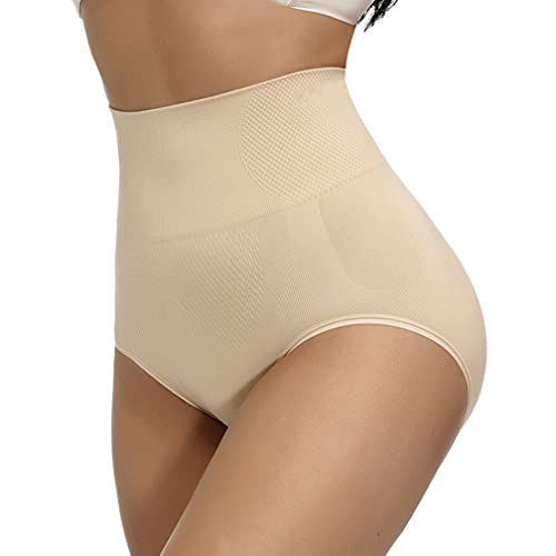 Jungerhouse Damen Miederslips Bauchweg Shapewear Hohe Taille Butt Lifter Shaper Body Shape Taillenslip Figurformende Miederhose Unterwäsche Unterhose (Haut,Einheitsgröße) von Jungerhouse