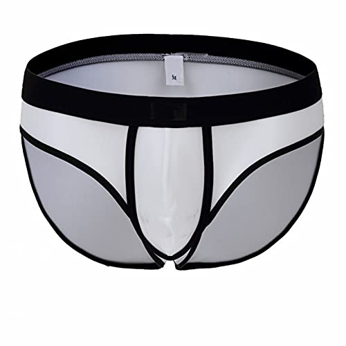 Jungerhouse Sexy Herren Tanga Slip Basic Unterwäsche Mini Slips für Männer Hipster Sport Suspensorium (weiß,L) von Jungerhouse