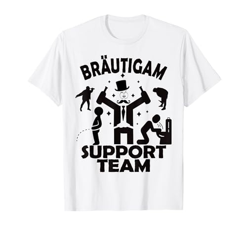 Poltern Junggesellenabschied Männer JGA Team Bräutigam T-Shirt von Junggesellenabschied Mann Kostüm & Polter Outfit