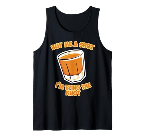 Funny Junggesellen Party Bräutigam Shot Tying The Knot Men Tank Top von Junggesellenabschied Party Design