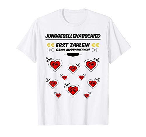 Herren Junggesellenabschied Outfit zum ausschneiden zahlen Mann JGA T-Shirt von Junggesellenabschied Shirt JGA Party Outfit