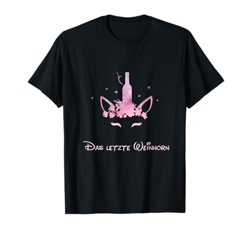 JGA Junggesellinnenabschied - Das letzte Weinhorn - Damen T-Shirt JGA Junggesellinnenabschied - Das letzte Weinhorn - Damen T-Shirt von Junggesellenabschieds Shirts - JGA Tshirts deluxe